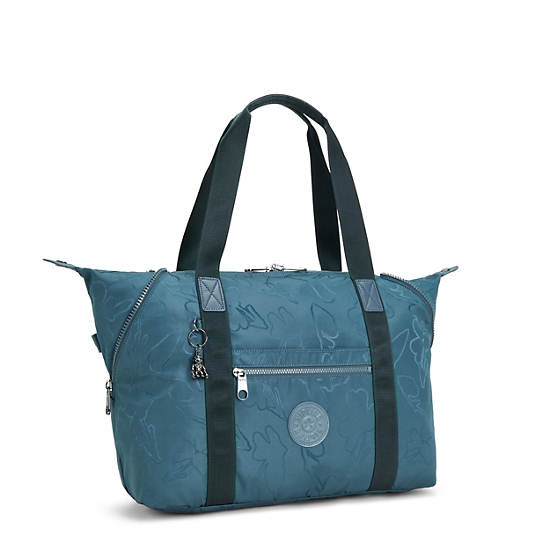 Kipling Art Medium Iconic Tote Çanta Lacivert Gri | TR 1767NW